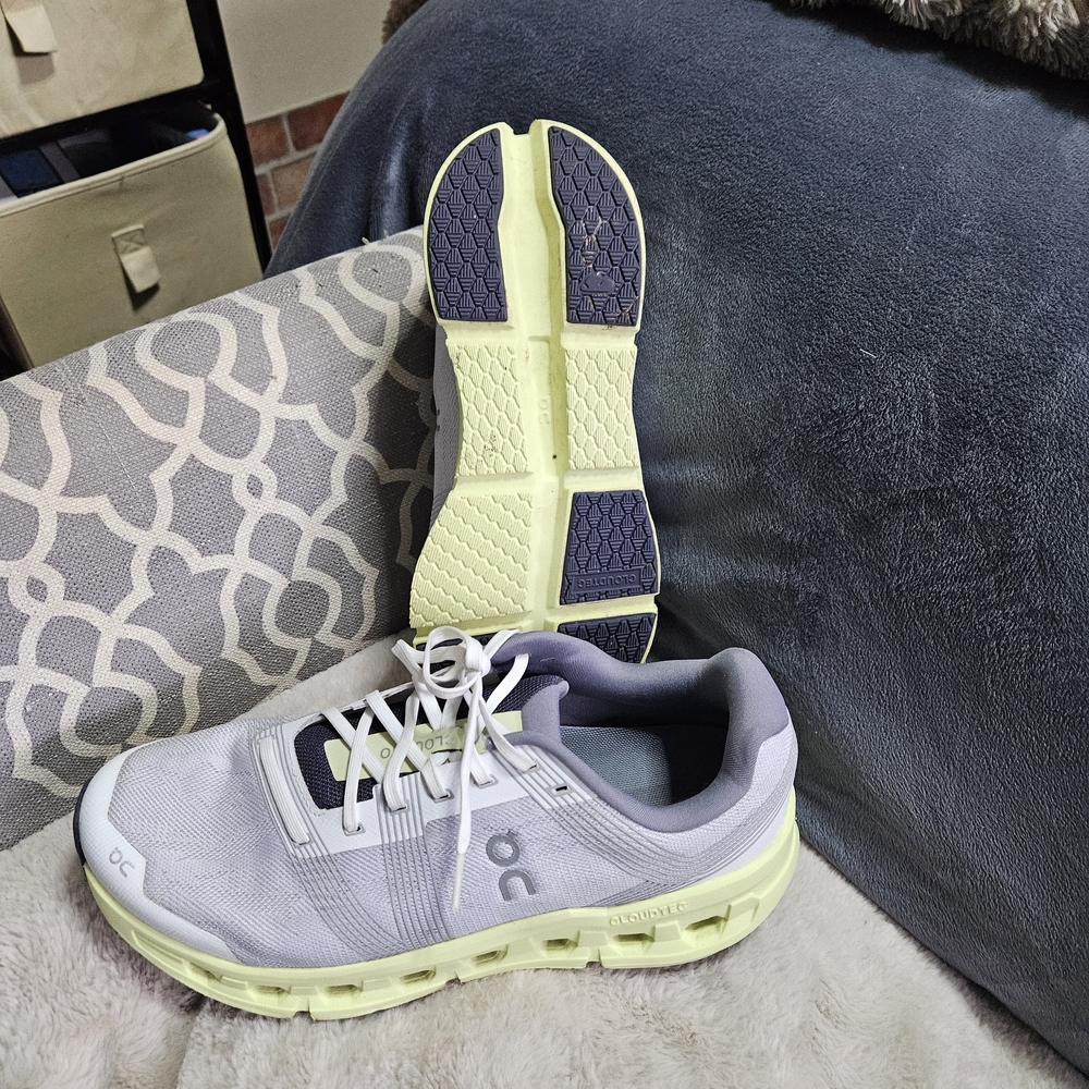 On Running Men’s Cloud Running Shoes - Light Gray and Pale Yellow